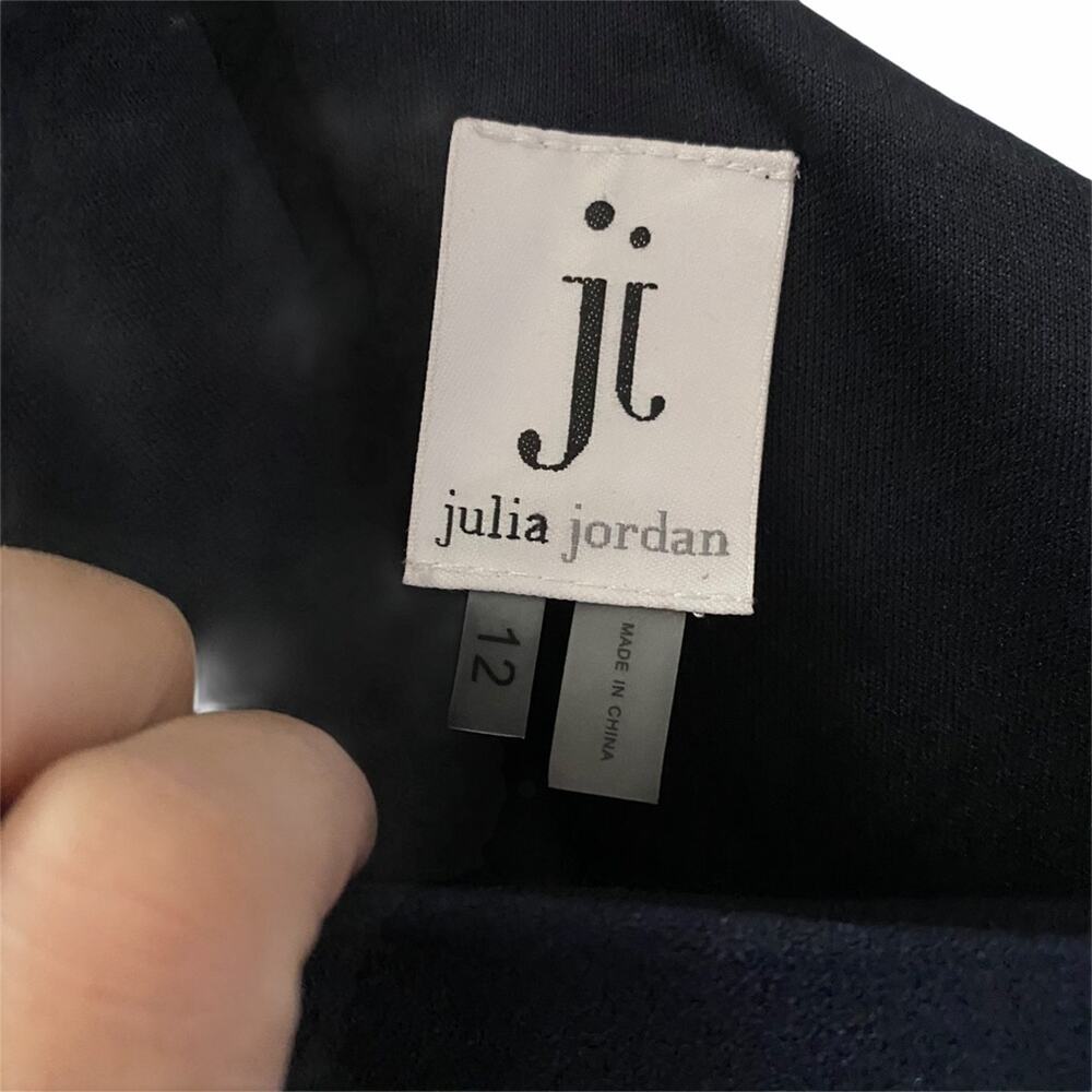 NWT Julia Jordan Navy One Shoulder Jumpsuit 12 - Picture 5 of 12